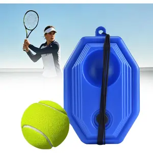 Tennis Rebounder Trainer, Portable Self Practice Tennis  Equipment with  Base, String Attached Rebound Ball for Backyard Indoor Outdoor