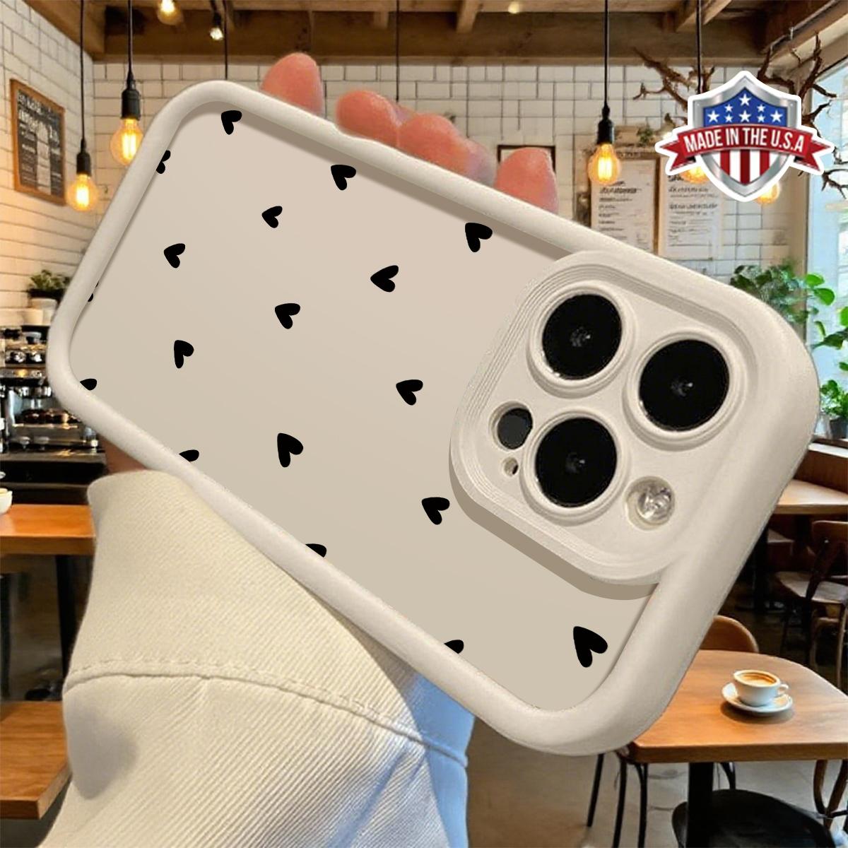 Aesthetic Smartphone Cellphone Case, Cute Minimalist Heart Pattern Handheld Accessories for iPhone 17,16,15,14 Pro Max,13,12,11,XR,XS Plus - Slim,Lightweight,Shockproof,Anti-Drop Protective TPU Cover Aesthetic Smartphone Cellphone Case, Cute Minimalist Heart Pattern Handheld Accessories for iPhone 17,16,15,14 Pro Max,13,12,11,XR,XS Plus - Slim,Lightweight,Shockproof,Anti-Drop Protective TPU Cover