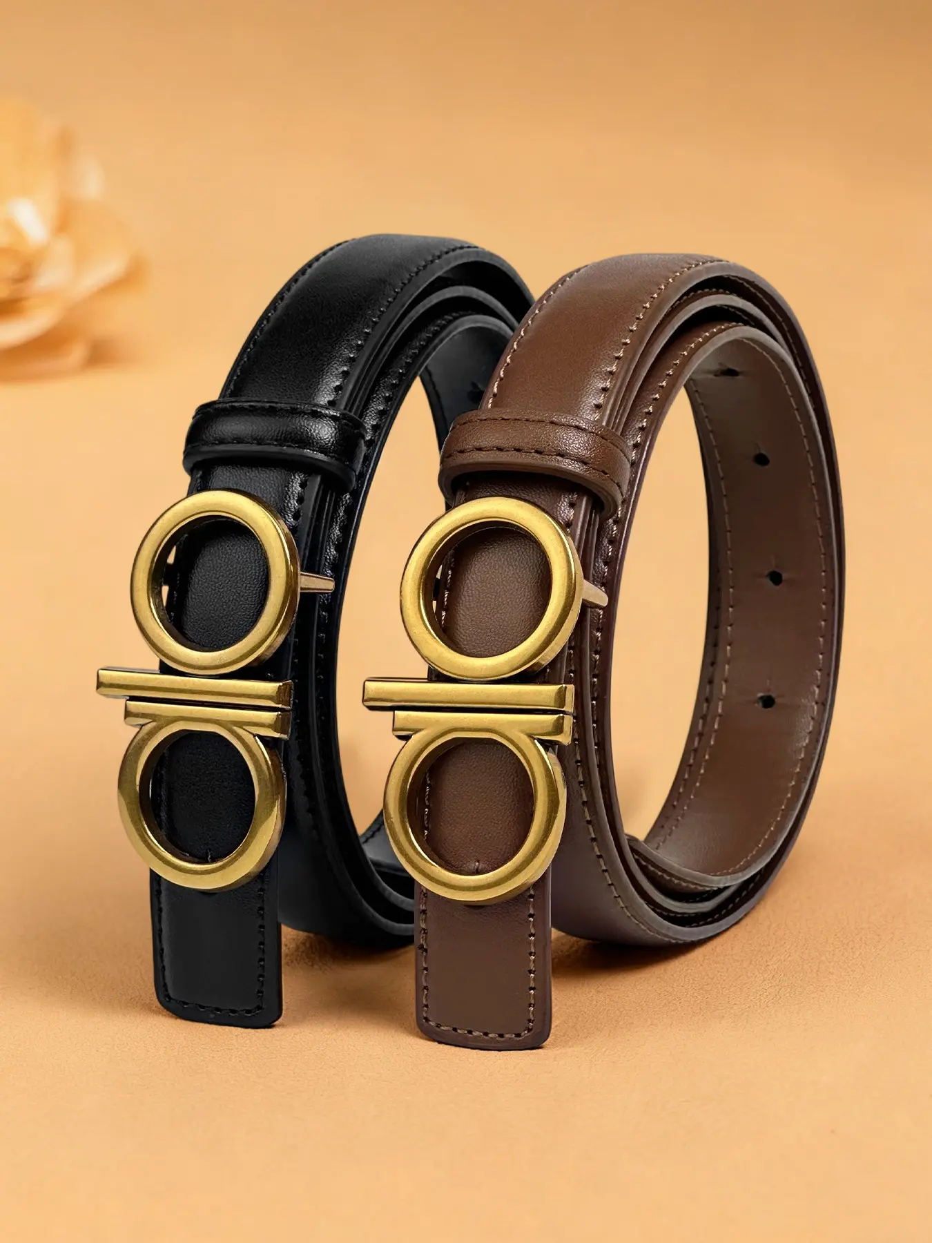 Women's Casual Letter Pattern Belt, All-Season Fashion Accessory, Versatile and Stylish, Perfect for Daily Wear