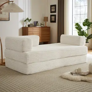 ARCH Loveseat Sofa Cloud Boneless Couch for Living Room Modern Modular Oversized Cushion Seat Comfy Sectional Sofa Couch for Apartment Home Theater Lounge Furniture, Living Room Furniture for Apartment, Lounge, Family Room, Office and Home Seating