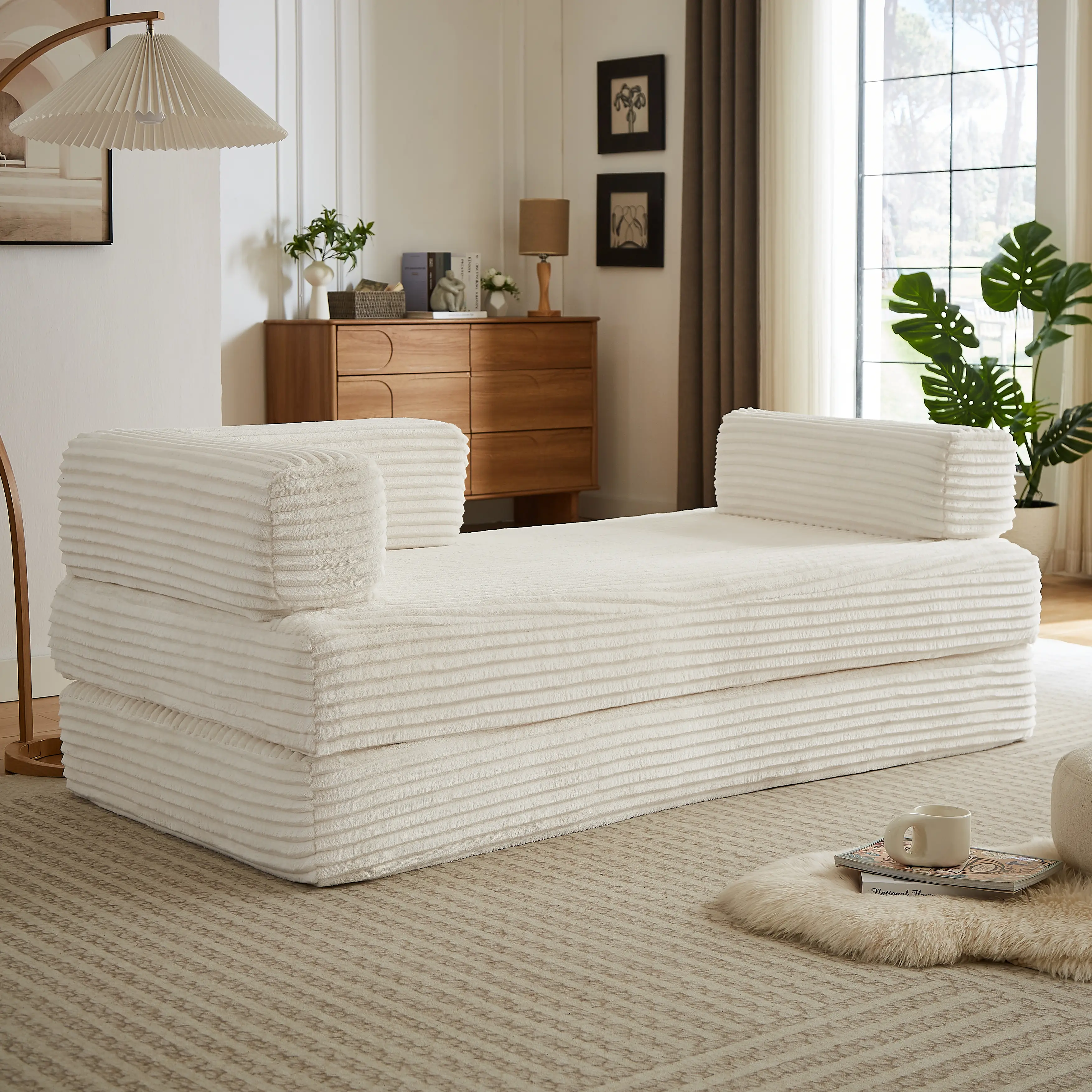 ARCH Loveseat Sofa Cloud Boneless Couch for Living Room Modern Modular Oversized Cushion Seat Comfy Sectional Sofa Couch for Apartment Home Theater Lounge Furniture, Living Room Furniture for Apartment, Lounge, Family Room, Office and Home Seating