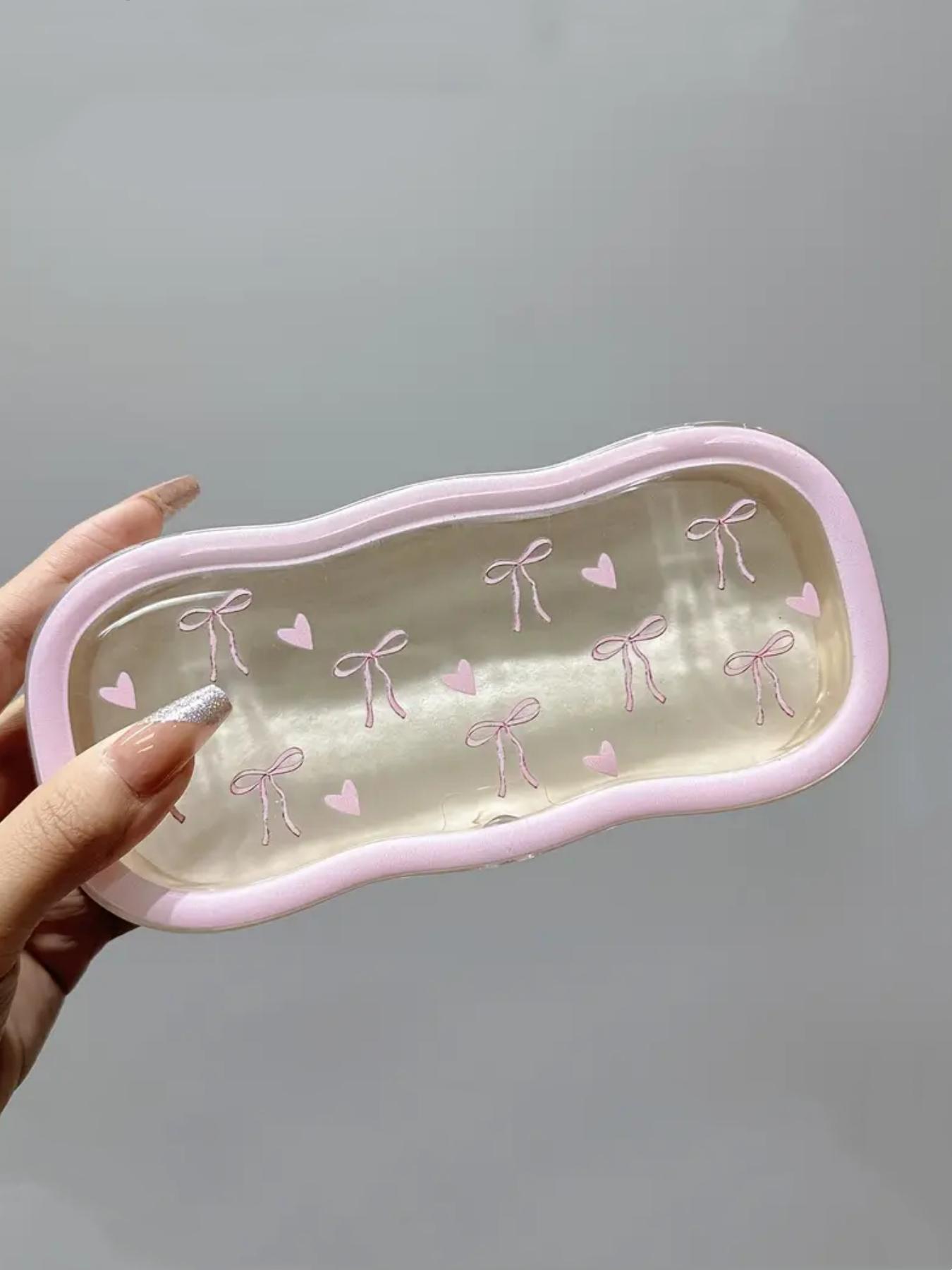 Heart & Bow Pattern Magnetic Glasses Case, Portable Sunglasses Case, Fashion Eyewear Accessories for Women & Men, Portable Sunglasses Organizer