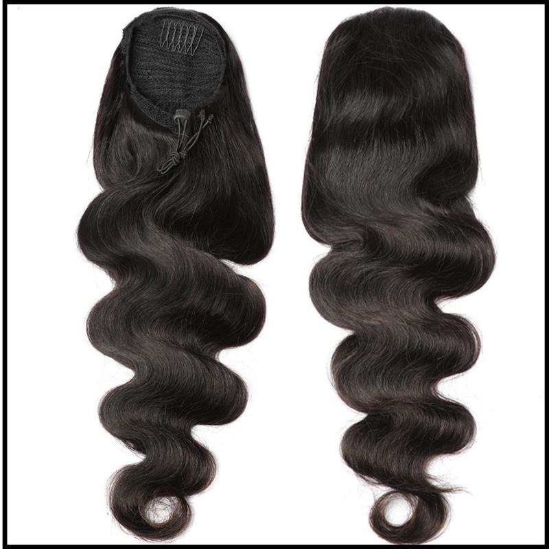 #GiftedInLove #Valentine #Gift 618 Body Wave Wrap Around Ponytail Human Hair Extensions Ponytail human hair daily use event party use glueless wig black woman lace front wig baby hair lace wig woman girl gift body wave bundle messy hair light brown hair b