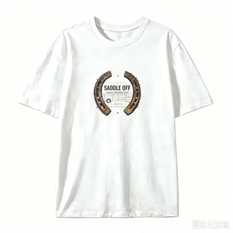Vintage Horseshoe Saddle Off Graphic Oversized Cotton T-Shirt, Western Fashion Outfit, Comfort Casual Tee, Perfect Gift For Him Her, Holiday Present For Family & Friends