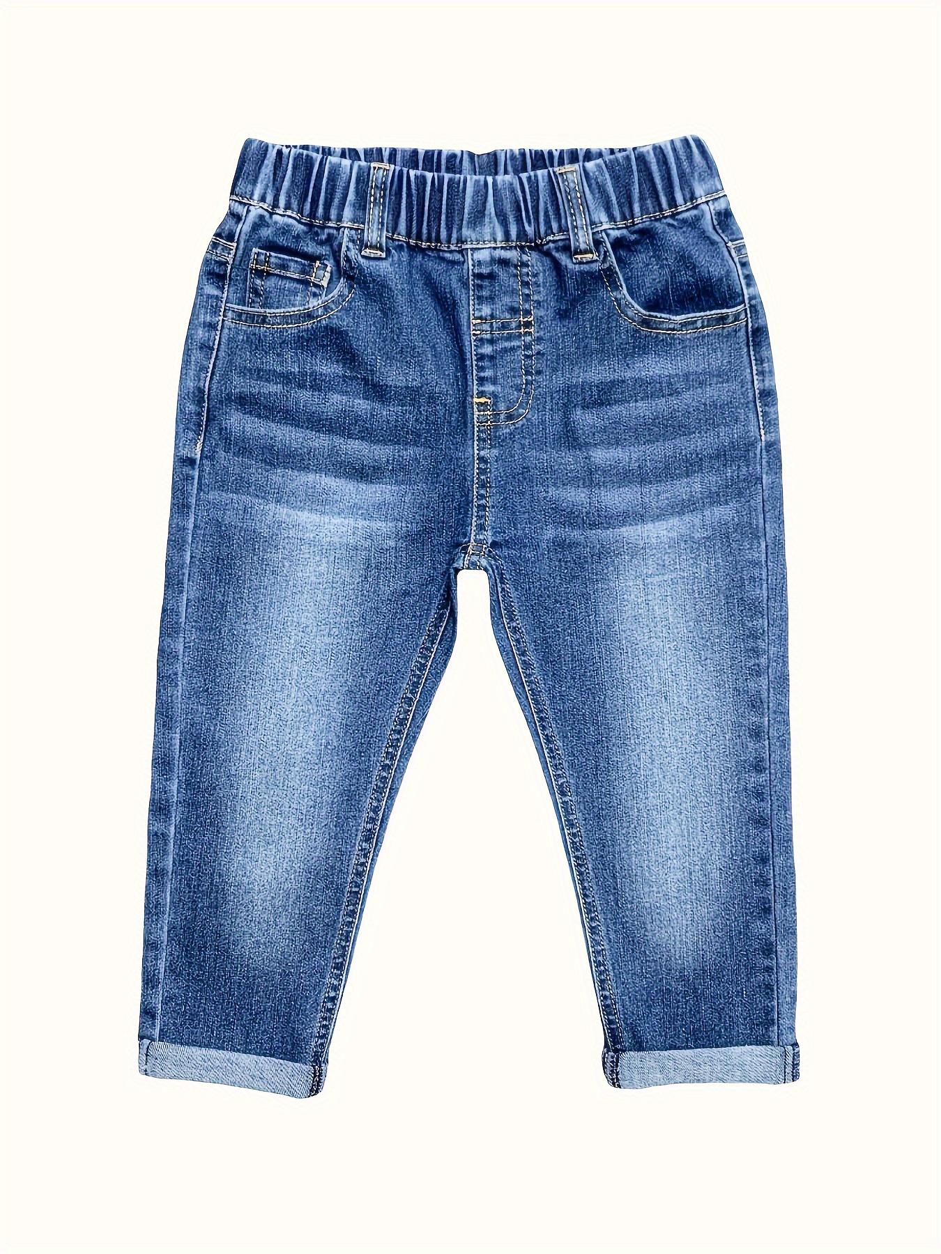 (New)Boys' Denim Pants Spring/Autumn New Style Elastic Casual Jeans for Kids