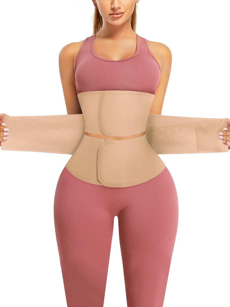 Women's Velcro Waist Trainer Trimmer, Comfortable Latex Waist Cincher, Breathable Tummy Control Shaper for Daily Gym, Workout Band, Waist Trimmer Belt