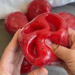 Moldable Watermelon Slushy Squishy Toy Soft Slow Rebound Stress Relief Squeeze Toy Realistic Fruit Simulation Model Adult Gift