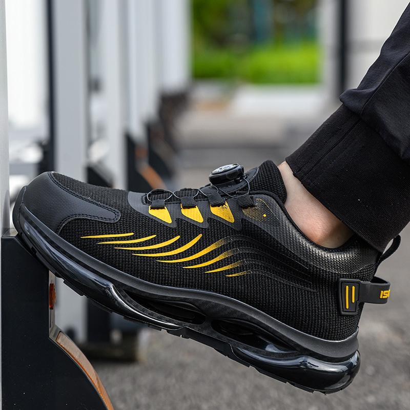 Steel Toe Shoes for Men Women Composite Toe Work Sneakers Indestructible Safety Tennis Shoes Lightweight Breathable Construction Sneakers Puncture Proof Air Cushion Ergonomic Design Steel Toe Shoes for Men Women Composite Toe Work Sneakers Indestructible Safety Tennis Shoes Lightweight Breathable Construction Sneakers Puncture Proof Air Cushion Ergonomic Design