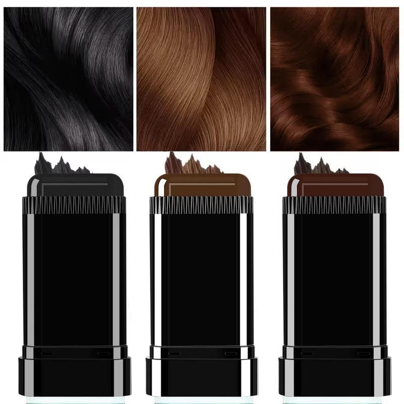 ZaiDoc Disposable Hair Dye Stick - Sweat-proof Water-proof Oil-proof Gray Hair Cover 20g Portable 2-in-1 Design Travel-friendly Time-saving High Coverage Temporary Color
