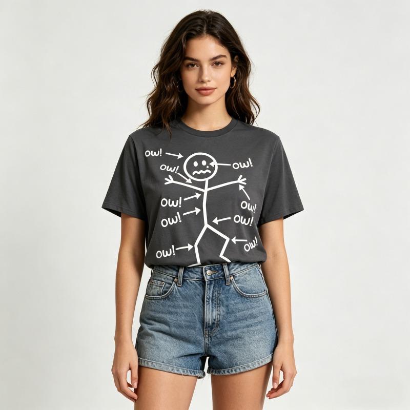 Unisex Women's and men's T-shirts,Oversized Short Sleeve,T Shirts Trendy Crew Neck Loose Workout Tee,Casual Summer Tops 100% Cotton Printed T-shirt,Basic,versatile