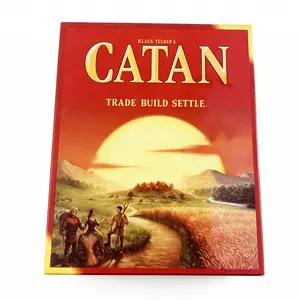 Classic Catan Board Game, Interactive Strategy Game, Resource Trading & Territory Building, Perfect for Family Gatherings & Friends