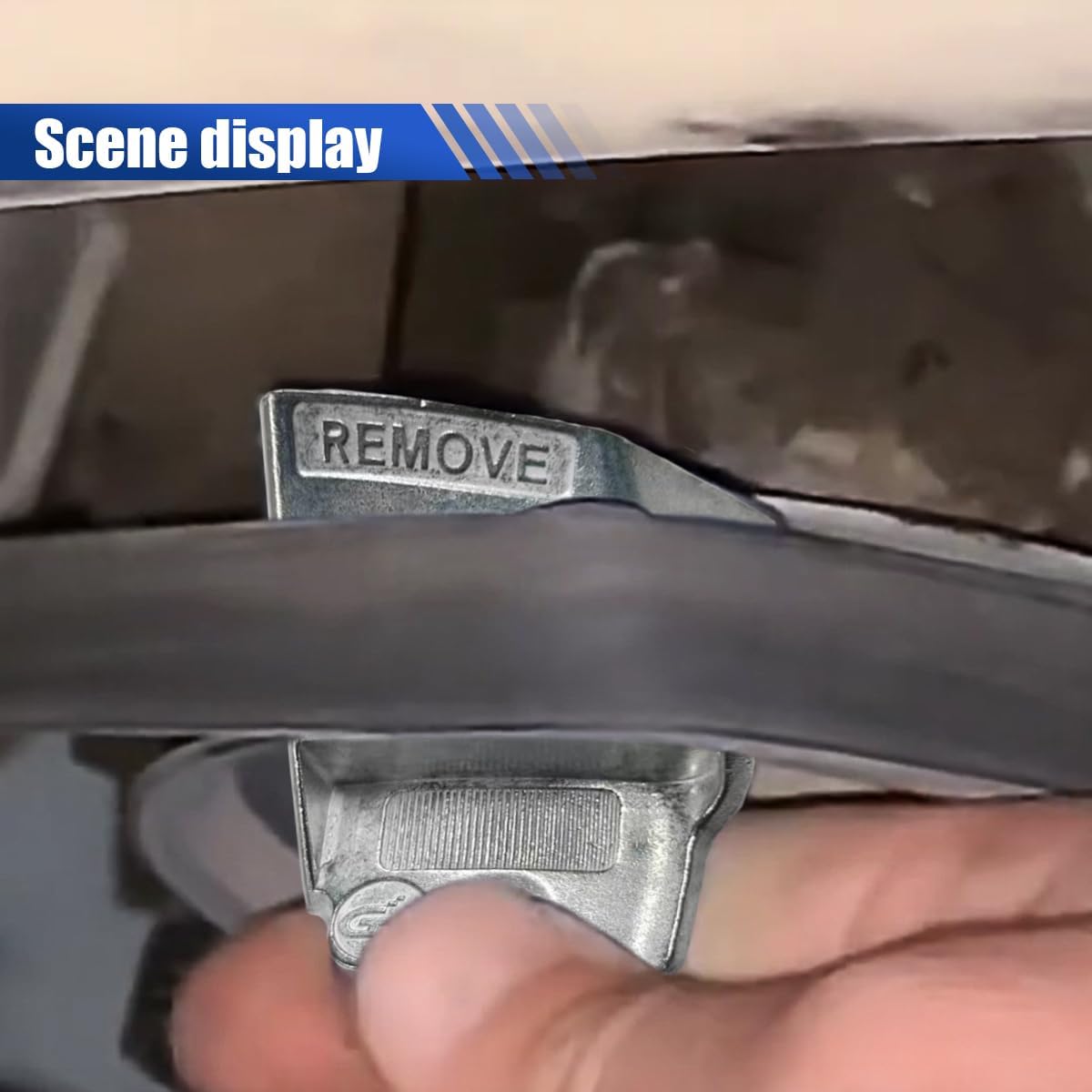 2PCS Stretch Belt Mate Kit, Serpentine Belt Tool for Timing Belt, Auxiliary Pulley Belt Removal Tool, Metal Stretch Belt Remover Installer Tool Kit for Car Trolley Truck Cart Belts