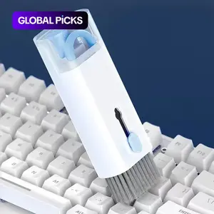 7-in-1 Keyboard Cleaning Tool, Multifunctional Dust Removal Brush for Phone, Earphones, Computer, Laptop Cleaner for Watch, Camera & Lenses
