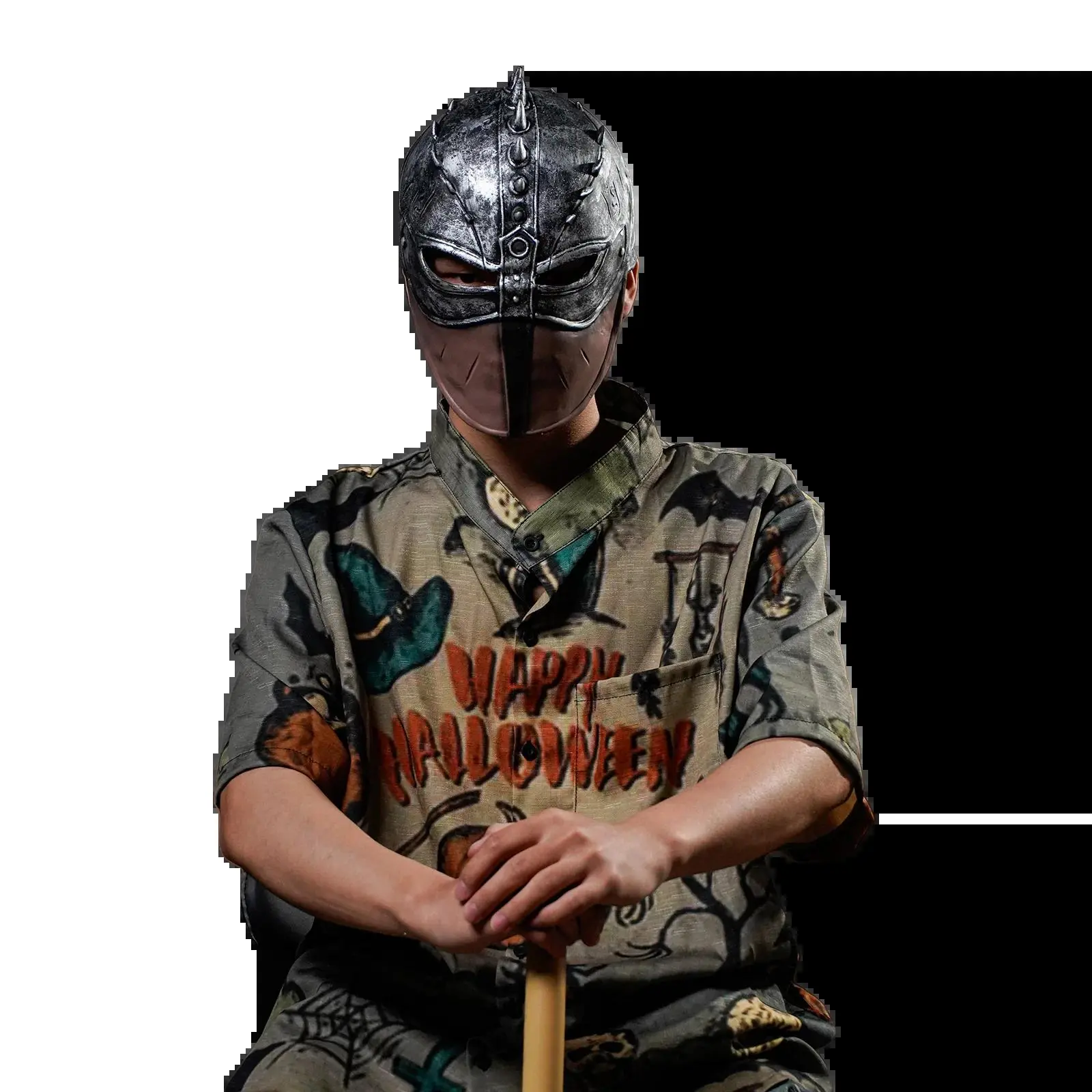 Medieval Knight Vintage Latex Mask Fantasy Historical Style Cosplay Prop Full Face Headgear