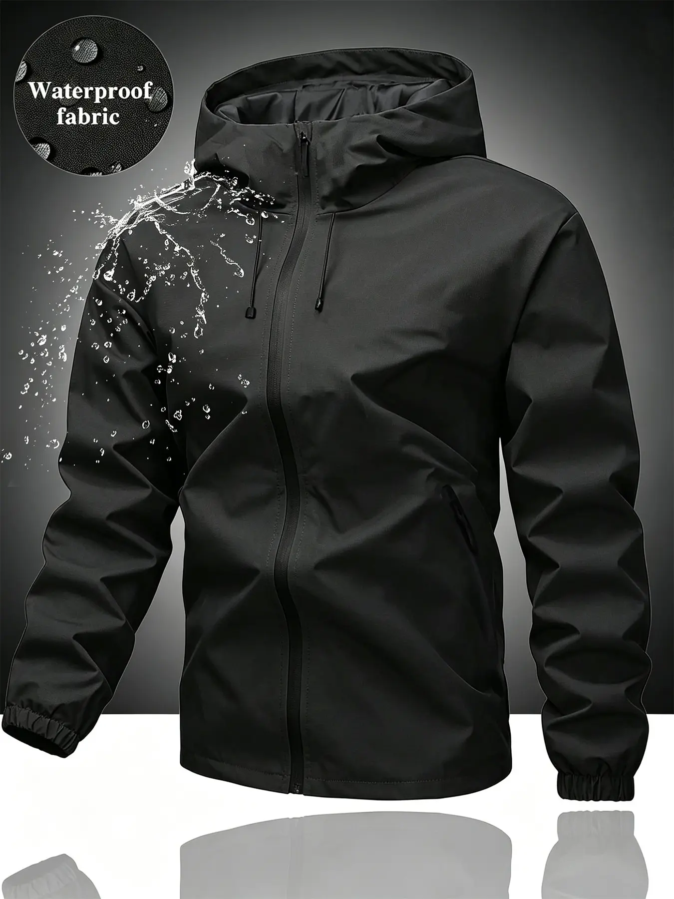 Unisex Multi-Color Waterproof Windproof Hooded Jacket Lightweight Outdoor Techwear Casual Commuter Coat