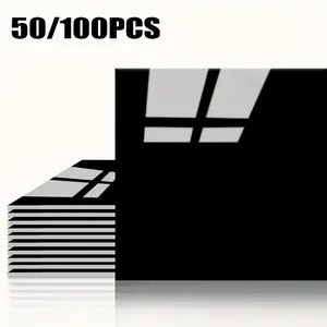 50/100pcs Marble Tile Wall Stickers, DIY Wallpaper for Bathroom Kitchen Living Room, Peel and Stick Removable Decor