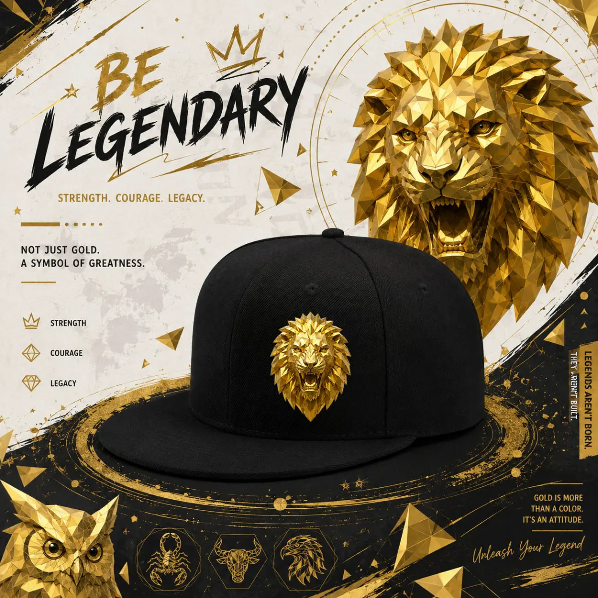 The new gold animal series printed baseball cap is launched, with a flat brim design and adjustable design, providing multiple options for daily commuting and outdoor sports