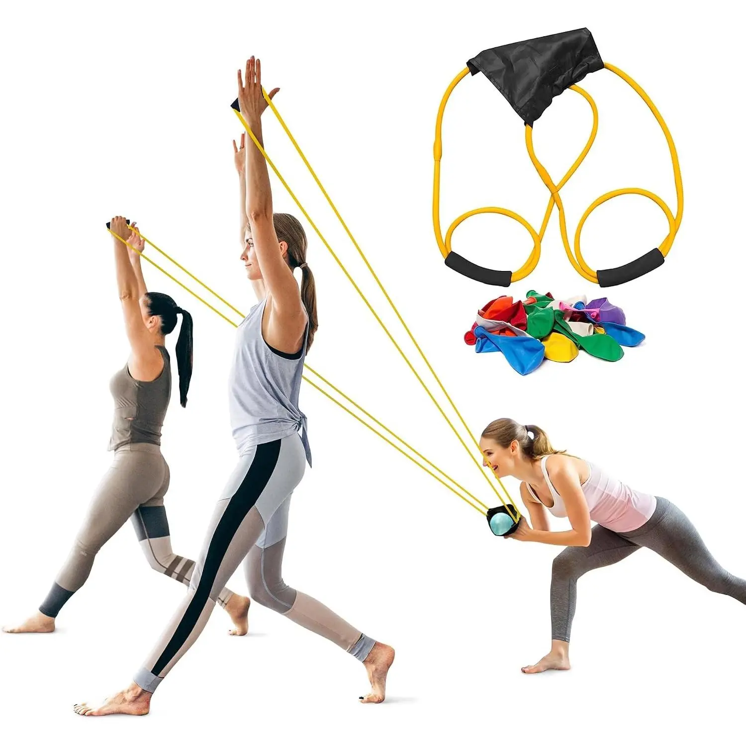 Water Balloon Launcher Slingshot – 2-3 Person Catapult with 100 Balloons – Water Balloon Slingshot for Extended Range Play | T Shirt Launcher for Outdoor Games, Group Backyard Fun, Beach & Parties