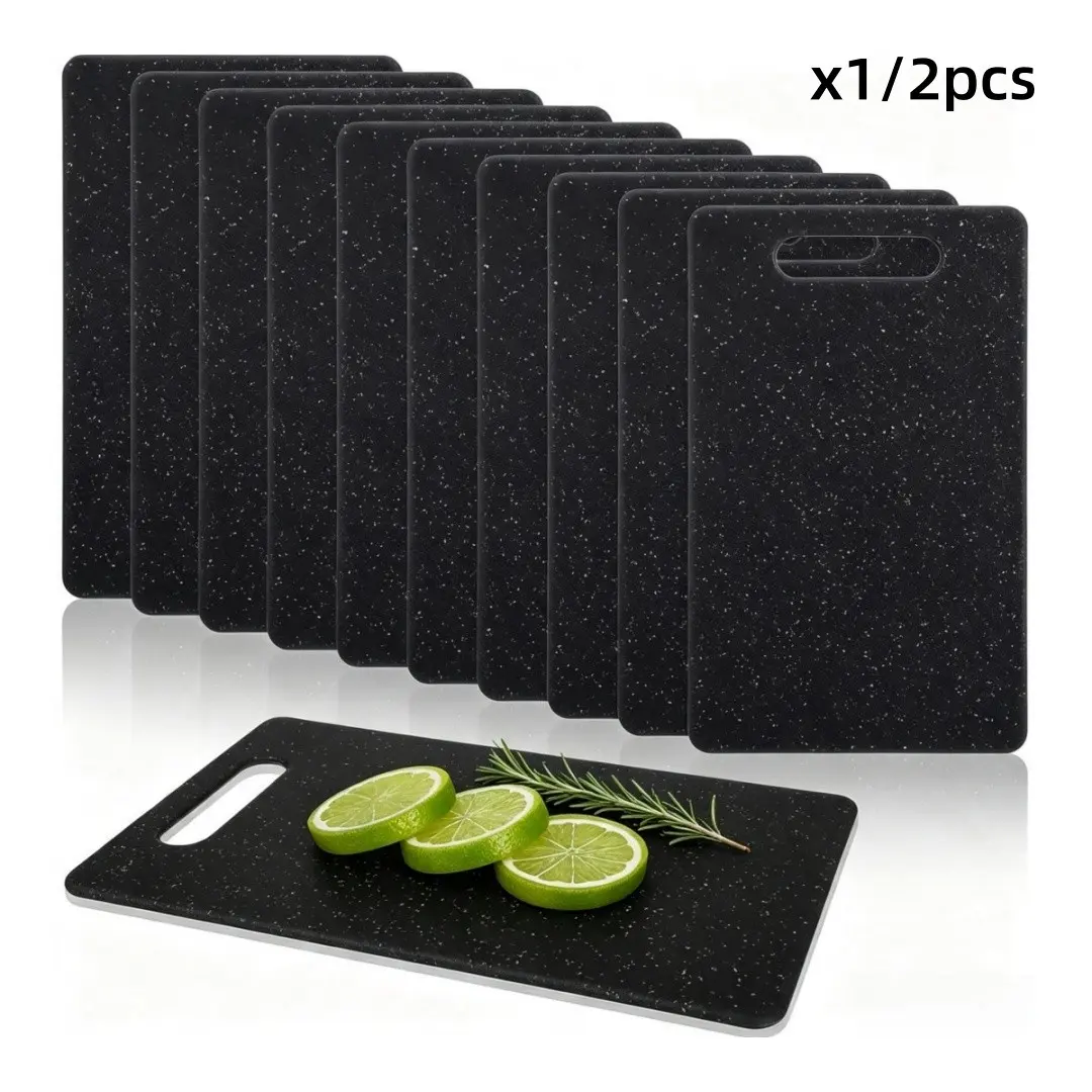 1pc Plastic Cutting Board, Non-Slip Durable Kitchen Tool, Dishwasher Safe, Ideal for Meat Fruits Vegetables, Easy Storage, Perfect Gift