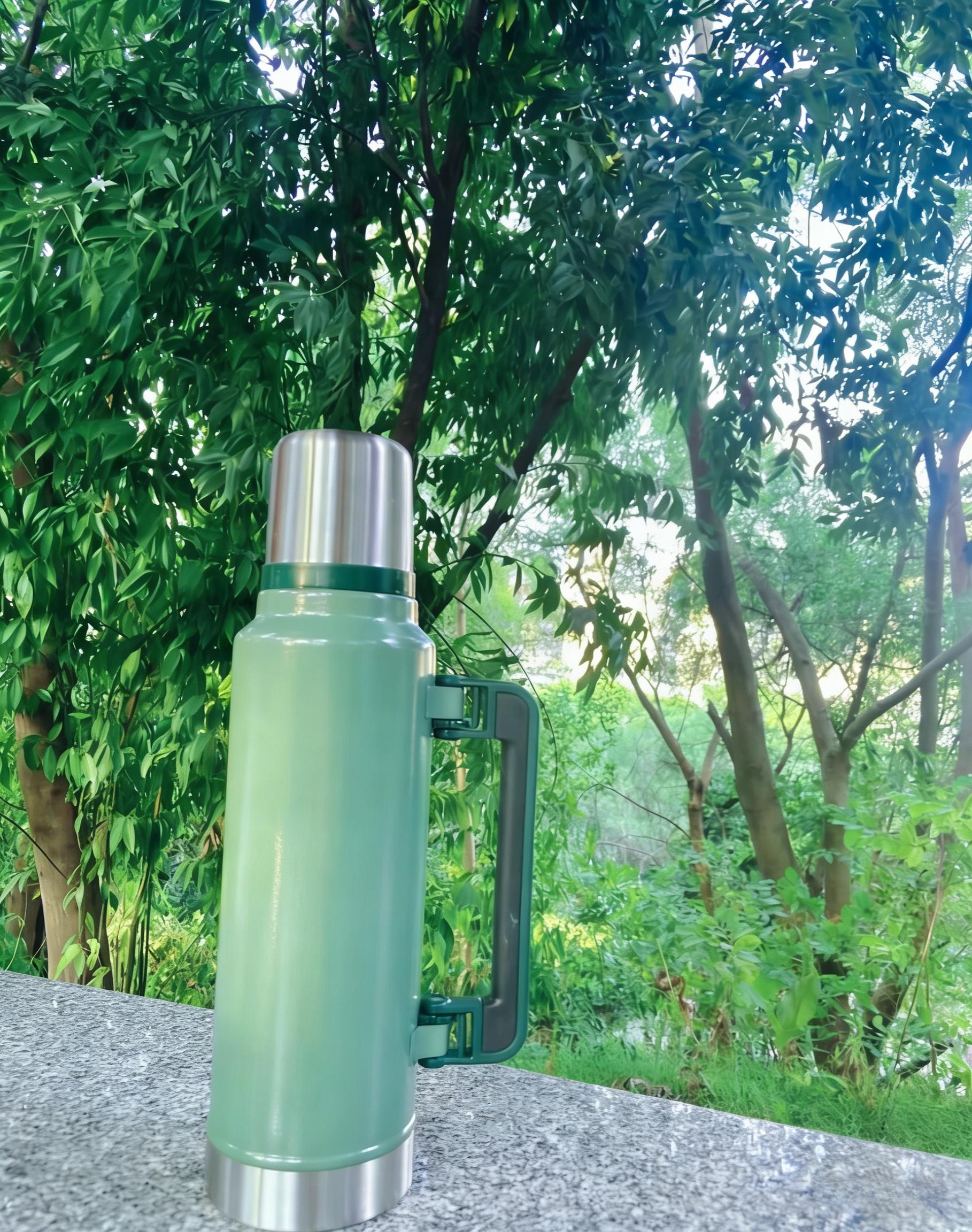 Large Capacity Stainless Steel Thermos, Household Vacuum Flask, Portable Camping & Travel Kettle,1900ML-64oz