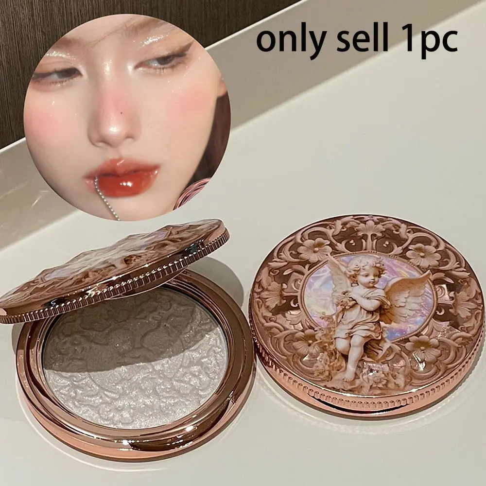 Maffick Single Color Face Highlighter Makeup, Sparkling Diamond Finish, Brightening Balm, Korean Style Blush, Daily Use, Affordable Luxury
