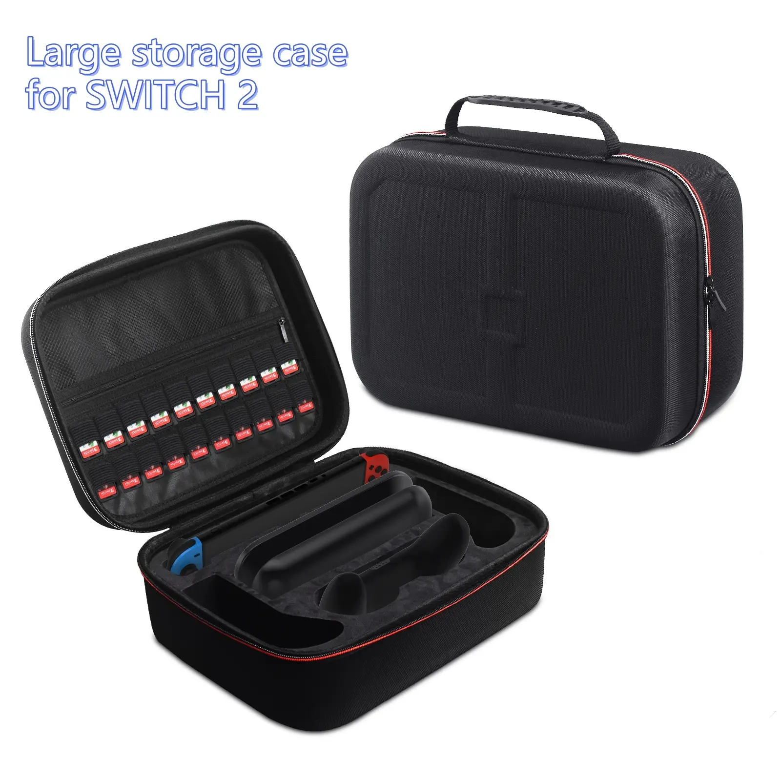 Large Capacity Console Bag for Switch 2（2025） - All-in-One Storage Case with Charger Compartment, Multi-functional Body & Accessory Organizer, Handheld Design for Ultimate Portability（No shoulder strap） Organizer Bags