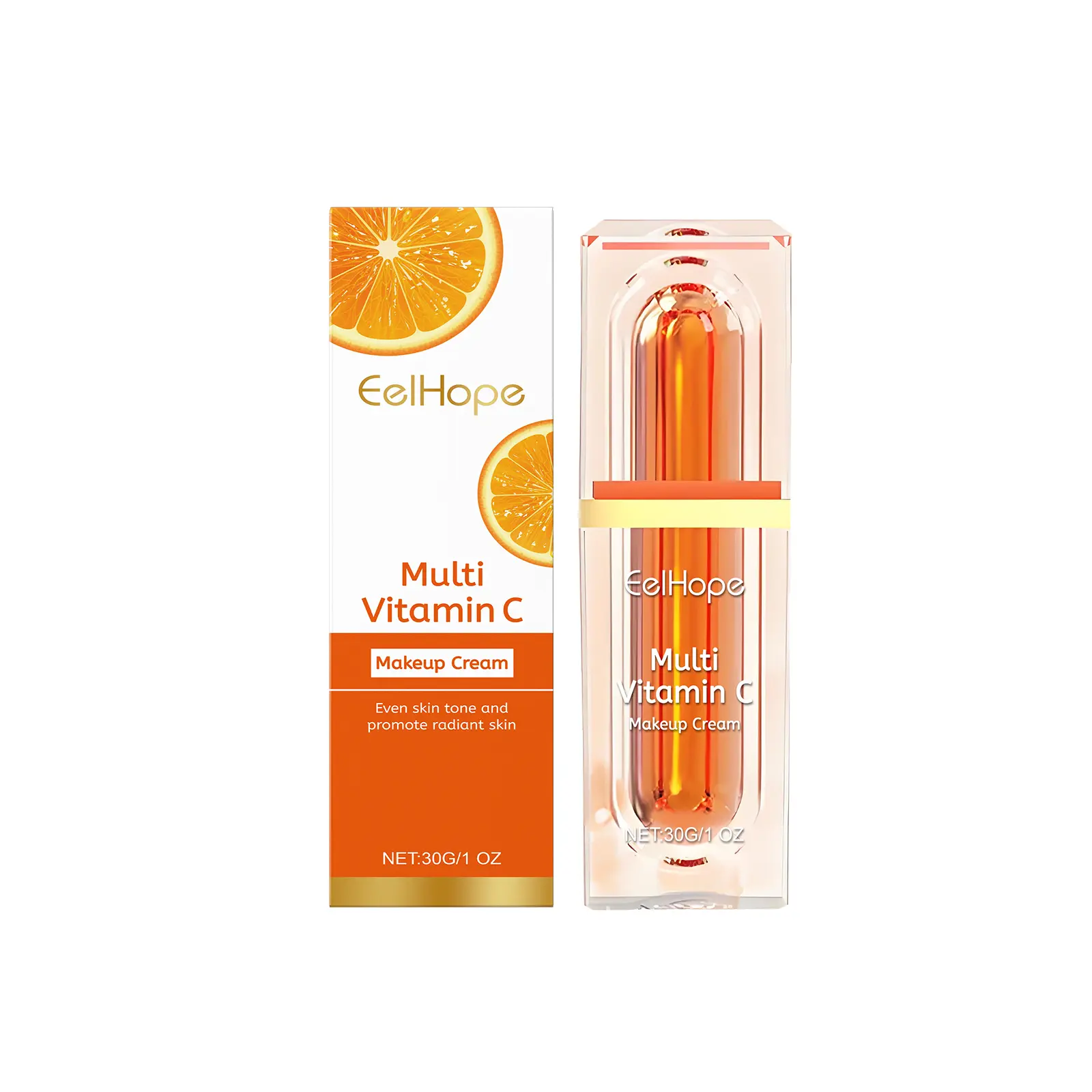 Vitamin C Tone-Up CC Cream - Gentle Hydrating Brightening Face Moisturizer, Deep Hydration Glowing Skin Moisturizers & Mists, Daily Primer Liquid Foundation Alternative