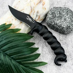 New DA 61 Folding Knife: High-Quality 5Cr13Mov Steel, Aluminum Handle—Multi-Purpose Cutting Tool for Hiking, Survival, and Camping; EDC (Everyday Carry) Pocket Knife for Outdoor and Jungle Use