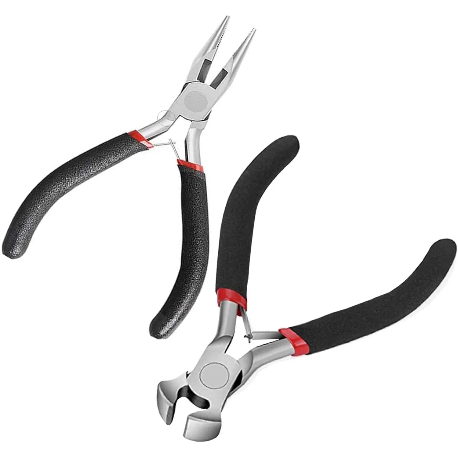 Zipper Repair Kit Tool- Zipper Install Pliers for  & Repair, Mini -Nose Plier And End-  Pliers 2 Packs