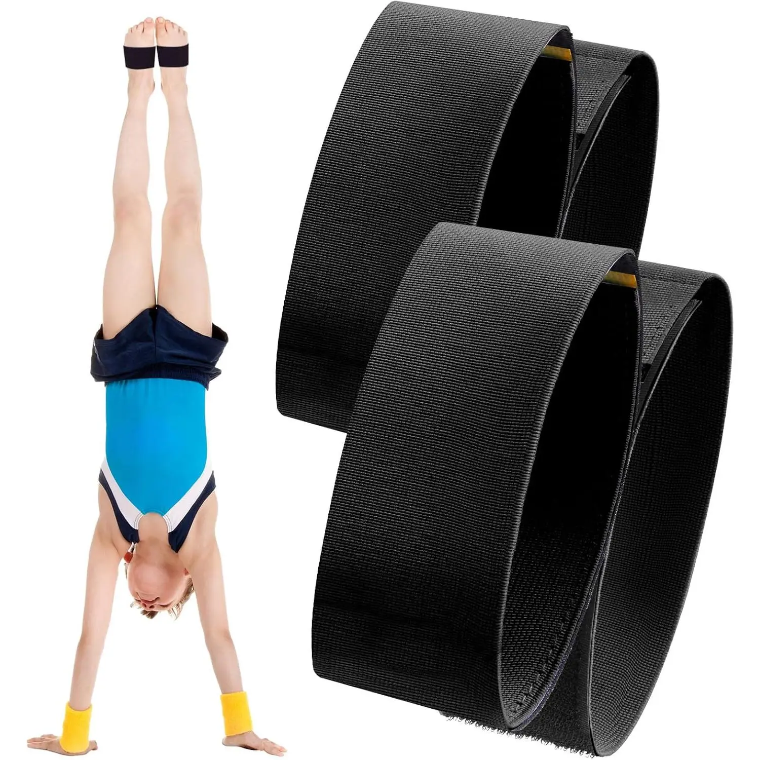 2 count Gymnastics Ankle  Straps, Tumbling  Aid for  Handspring,  Walkover and  Practice, Sticky , Adjustable Ankle Support Bands for ,