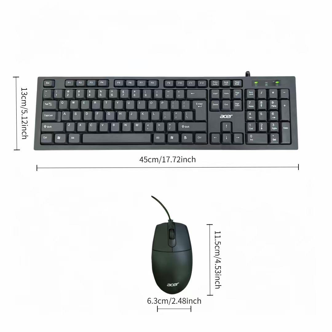 Durable Wired Keyboard & Mouse Set, Long-Lasting Design, Ergonomic for Office & Gaming, Versatile for PC/xbox, Model Xinghao
