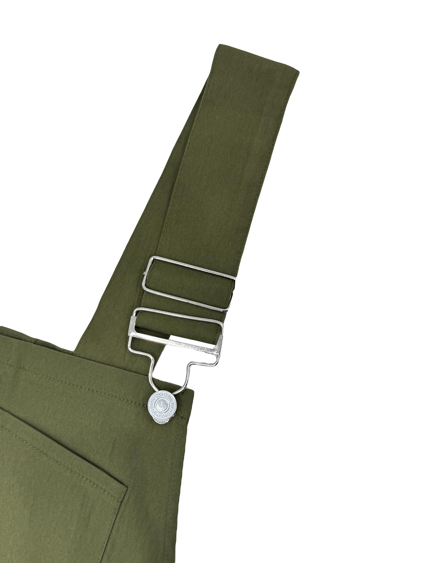 Women's Plain Pocket Overalls, Casual Comfy Overalls for Daily Wear, Ladies Clothes for All Seasons