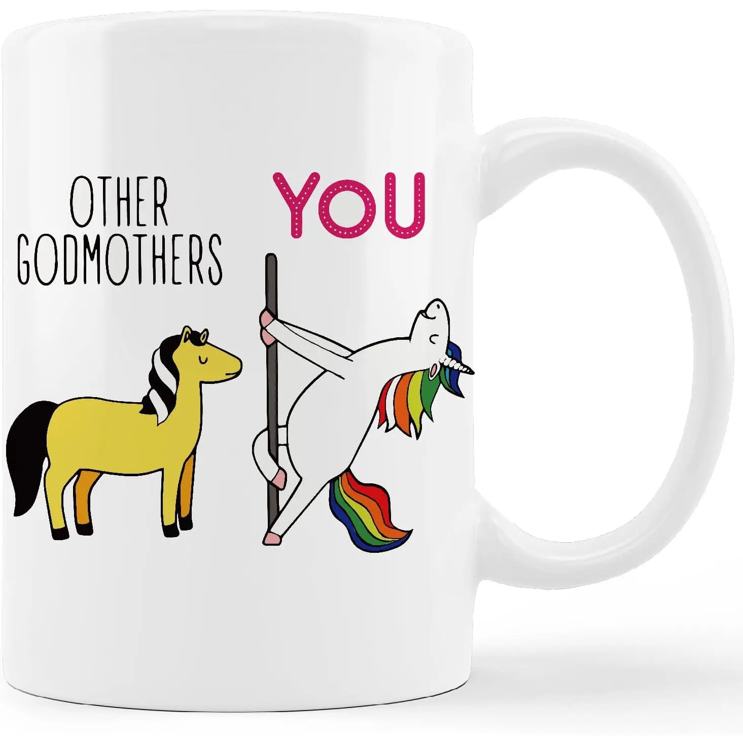 Funny  Godmother Mug Cup,Other Godmothers VS You Ceramic Mug-11oz Coffee Milk  Mug Cup,Godmother Birthday Mother's Day From Godchild Goddaughter
