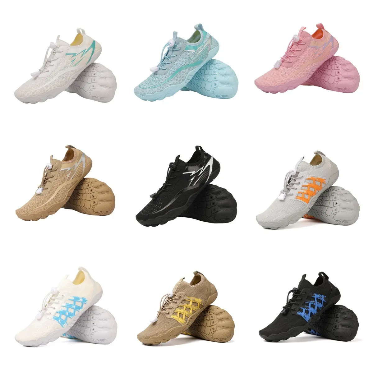 New summer creek walking shoes outdoor men's and women's quick-drying amphibious thick-soled anti-puncture and non-slip wading shoes indoor fitness shoes