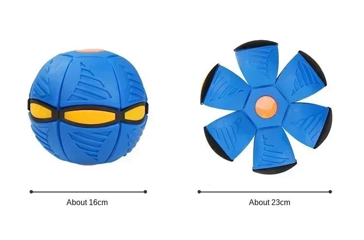 Dog Toys Outdoor Fun Toys Boy Girls Flying Saucer Ball Magic Deformation UFO with NO Led Light Flying Toys Decompression Gift Valentine's Day gift Tiktok Shop
