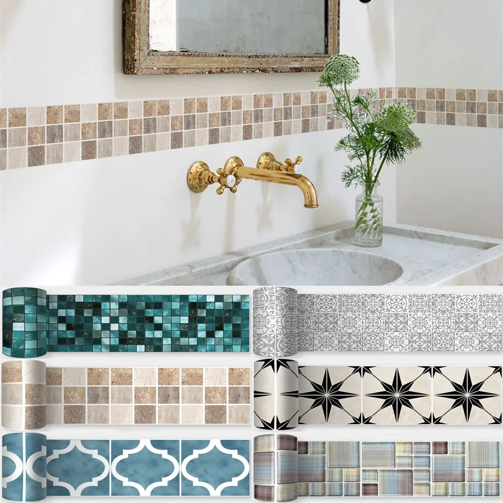 Self-Adhesive Decorative Trim, Flexible Wall Top Line, Baseboard Strip, 3D Wall Edge Band, Home Decoration Wall Molding, Wallpaper Border, Accent Wall Trim