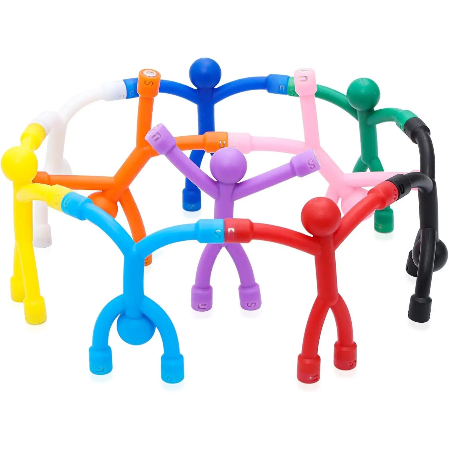 Easter Basket Stuffers for Toddler Kids, 10Pcs Magnetic Travel Toys, Magnets Men for Kids, Cute Magnetic People Airplane Car Travel Essential, Fridge Magnets Sensory Fidget Toys for Adults Kids