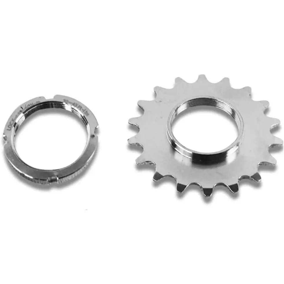 Fixed Gear Freewheel Cog Lockring Set for Fixie Track  | Steel components, 13T/14T/15T/16T/17T/18T freewheels for choose include matching lockring, Fit track fixie single speed