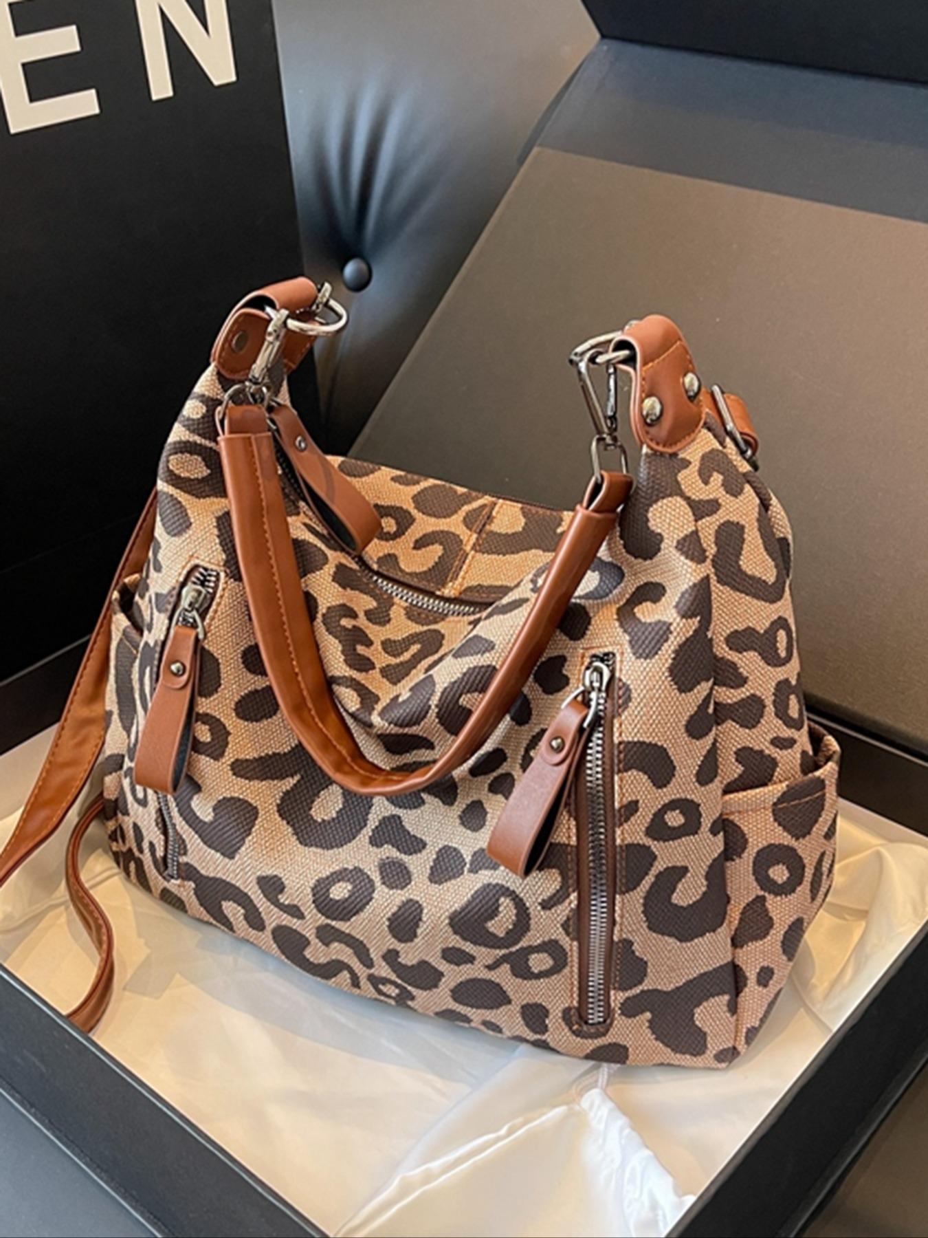 PU Hobo Shoulder Bag, Large-Capacity Solid Color Zipper Bag for College Students and Office Workers, Fall & Winter Fashion Studded Crossbody Bag for School, Work and Daily Commute, Crossbody Purse