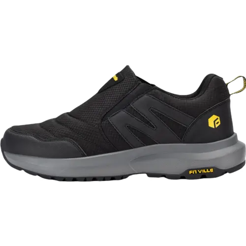 【Father's Day】FitVille Men's Wide Toebox Multi-Size Slip-On Hiking Style Shoes - Cushioned Walking Sneakers with Arch Support, Comfortable Insole, Slip-Resistant Outsole for Outdoor Adventure, Everyday Use,father'sdaygifts