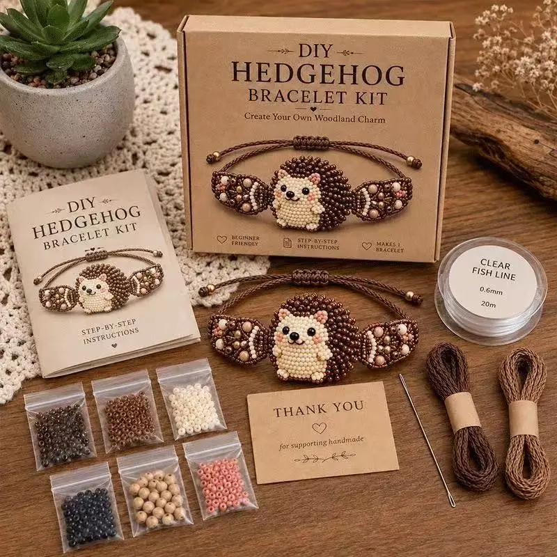 DIY Beaded Bracelet Making Kit, Complete Beading and Craft Supplies Set, Ideal for Women and Adults, Handmade Jewelry Materials, DIY Gift