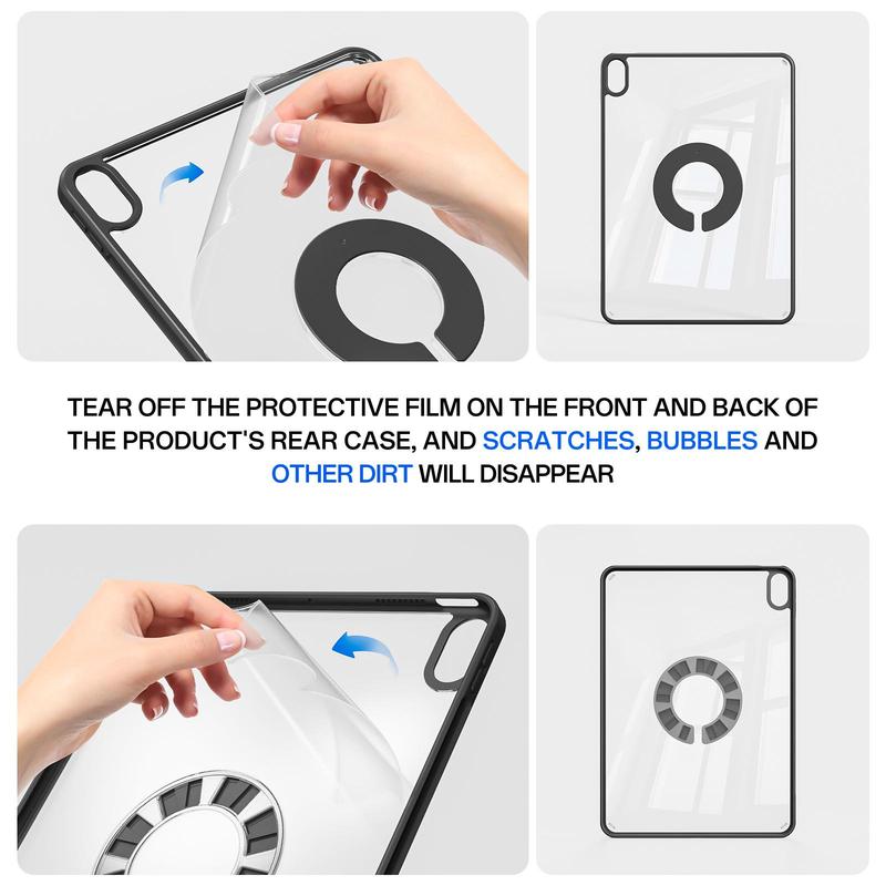 KENKE Magnetic Detachable Tablet Case, 1 Count Fashionable Tablet Protective Cover, Tablet Accessories Compatible with iPad Mini Air Pro Tablet Pc