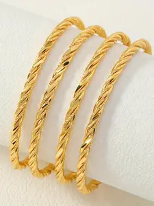 Women's jewelry bracelet set, twisted spiral design bracelet, perfect gift for women, daily wear and holiday occasions, Valentine's Day gift