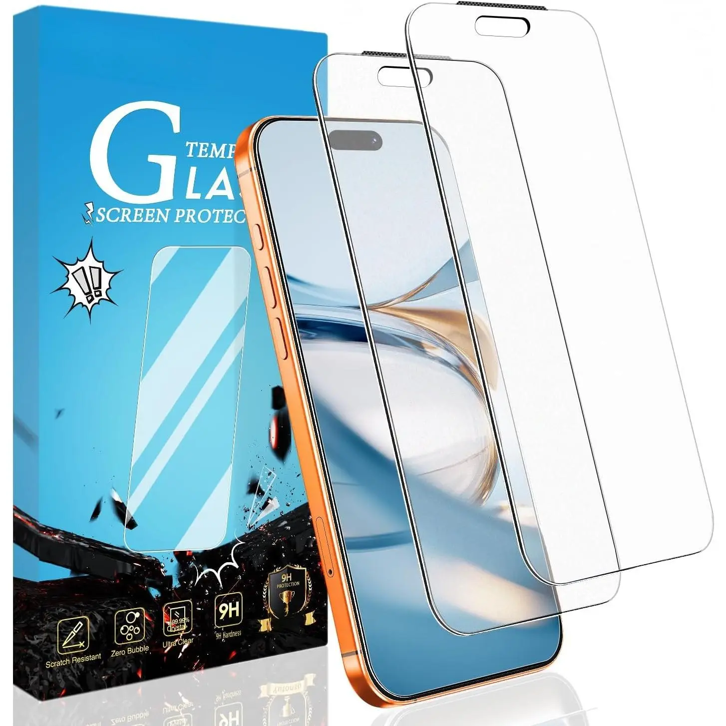 2 Pack Matte Screen Protector for  17 Pro Max 6.9-Inch Tempered Glass Film, Anti Fingerprint, Anti Glare, Anti Scratch, Smooth as Silk