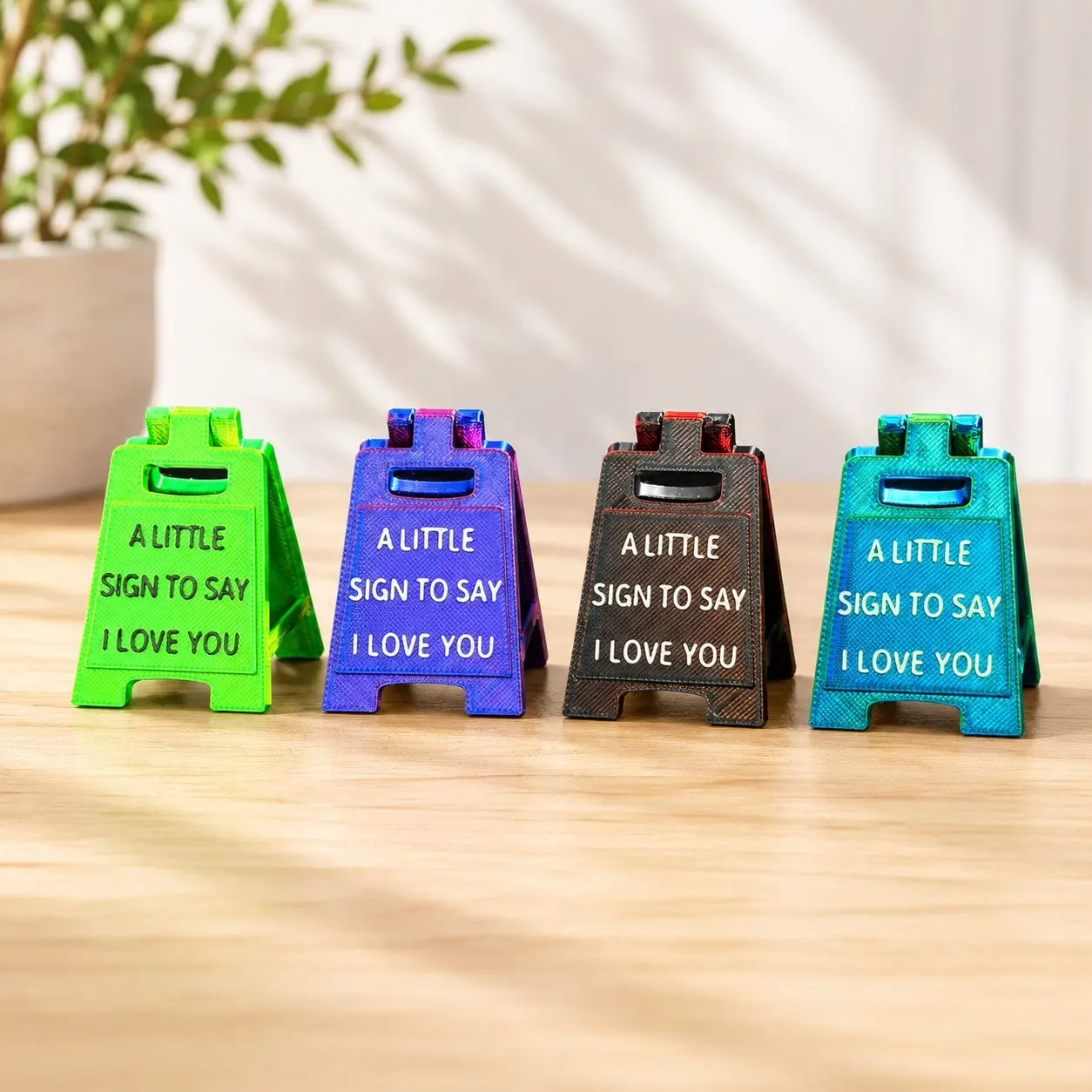 4pcs Fashion Desktop Decor Set, Perfect Valentine's Day Gift, Heartfelt Present for Partner, Stylish Desk Accessories