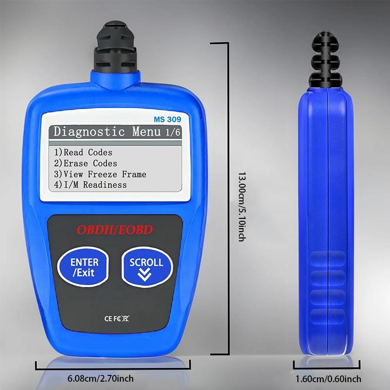 Ms309 Obd2 Obdii Eobd Fault Code Reader Scanner Tool, Car Diagnostic Tool, Engine Diagnosis, Handheld Device, Compact Scanner, High Quality, Automotive Scan Tool
