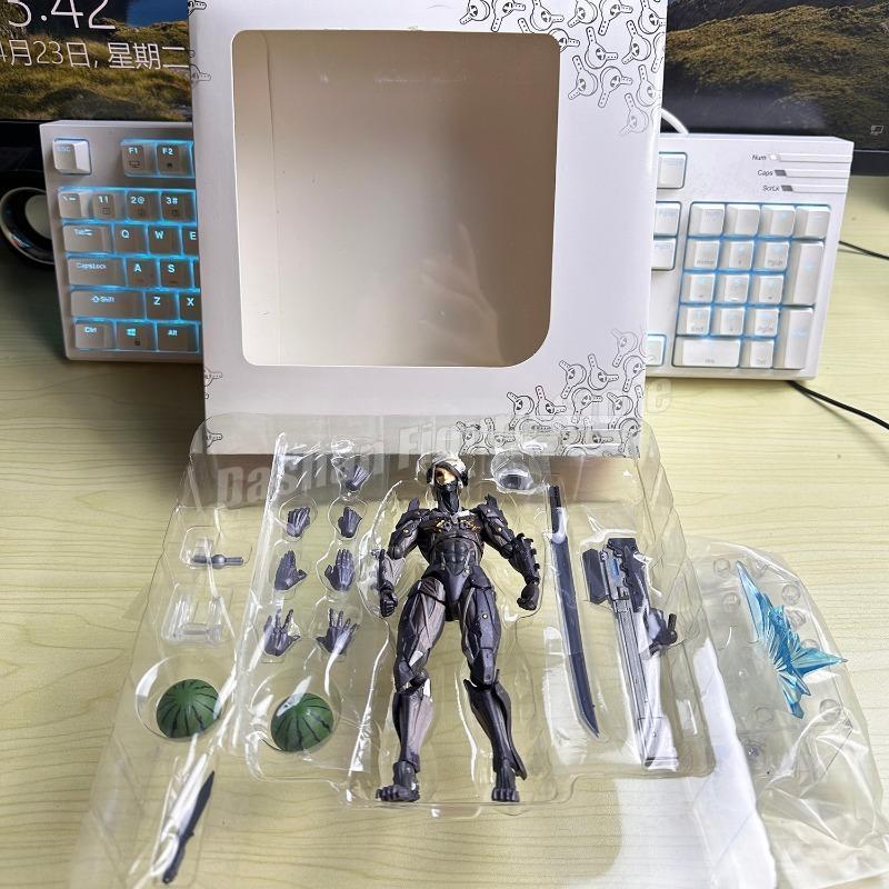 Kaiyodo Revoltech Metal Gear Solid Raiden Action Figure PVC Movable Model #140 Collection 15cm Solid Snake Jack Figurine Toys popular
