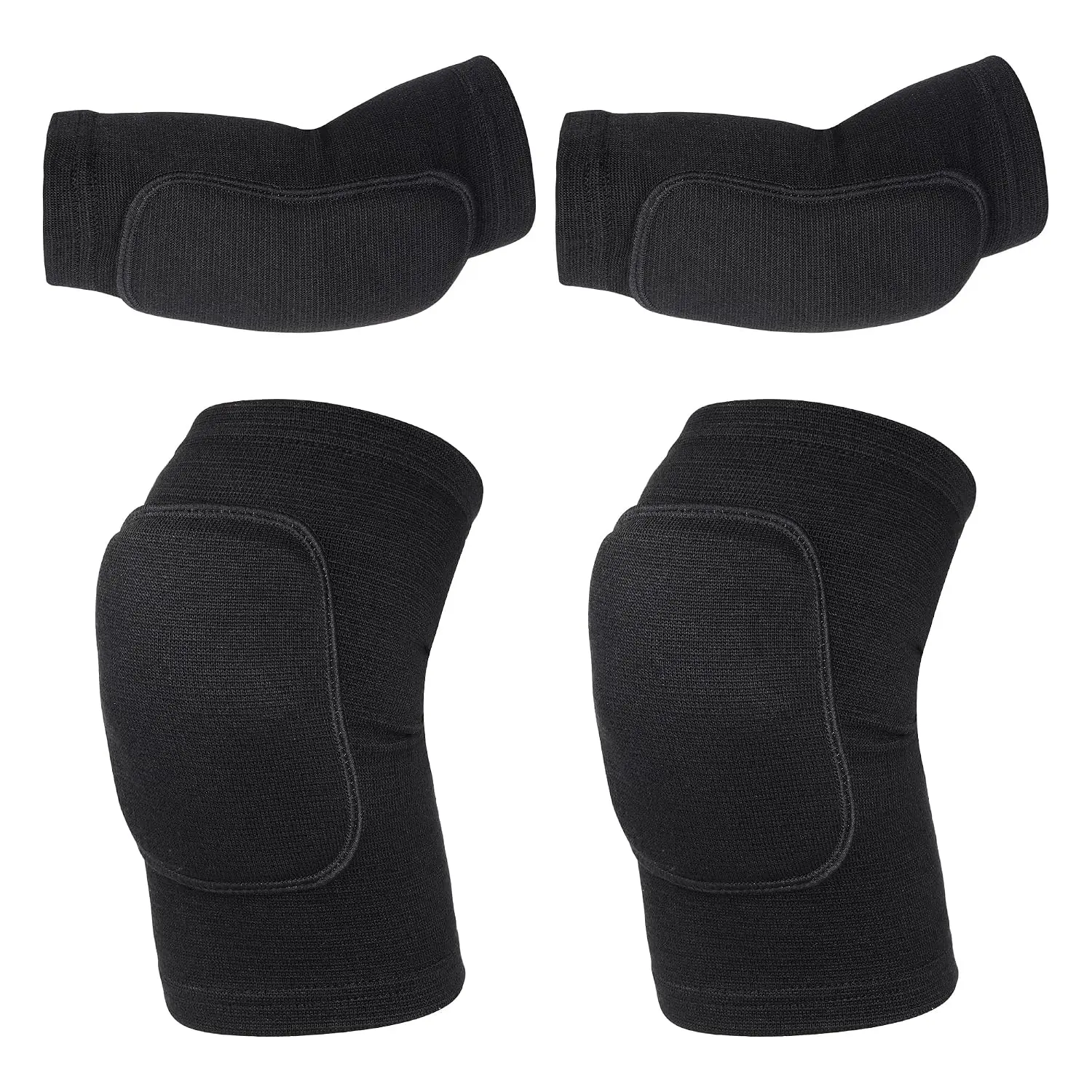 Volleyball Knee Pads and Volleyball Arm Pads Set Kids Youth Volleyball Yoga Dance Football Basketball Running, Meduim