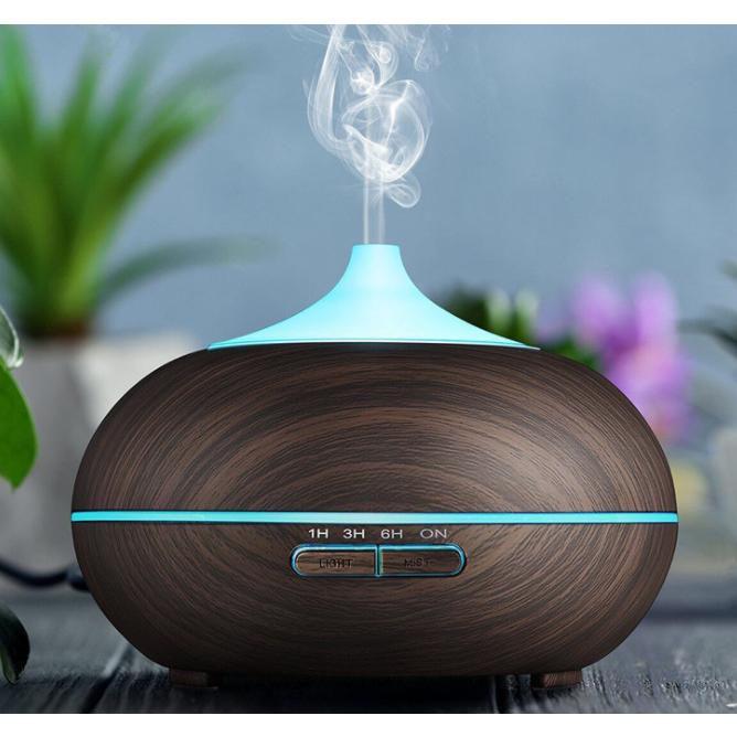 550ml Ultrasonic Essential Oil Diffuser and Air Humidifier, Whisper Quiet Aromatherapy Machine with 4 Customizable Timer Modes, Large Space Aroma plant Diffuser and Air Purifier for Home and Office remote operation Aroma Diffuser CoolRelief