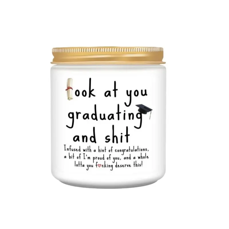 Graduation Gifts, Class Gift, Gift Idea, 2026 Funny Graduation Favors for Her Him Student, Grad High School, College, Masters, PhD, Graduation Party Decorations, Decorative Gift, Decoration - Lavender Scented Candles